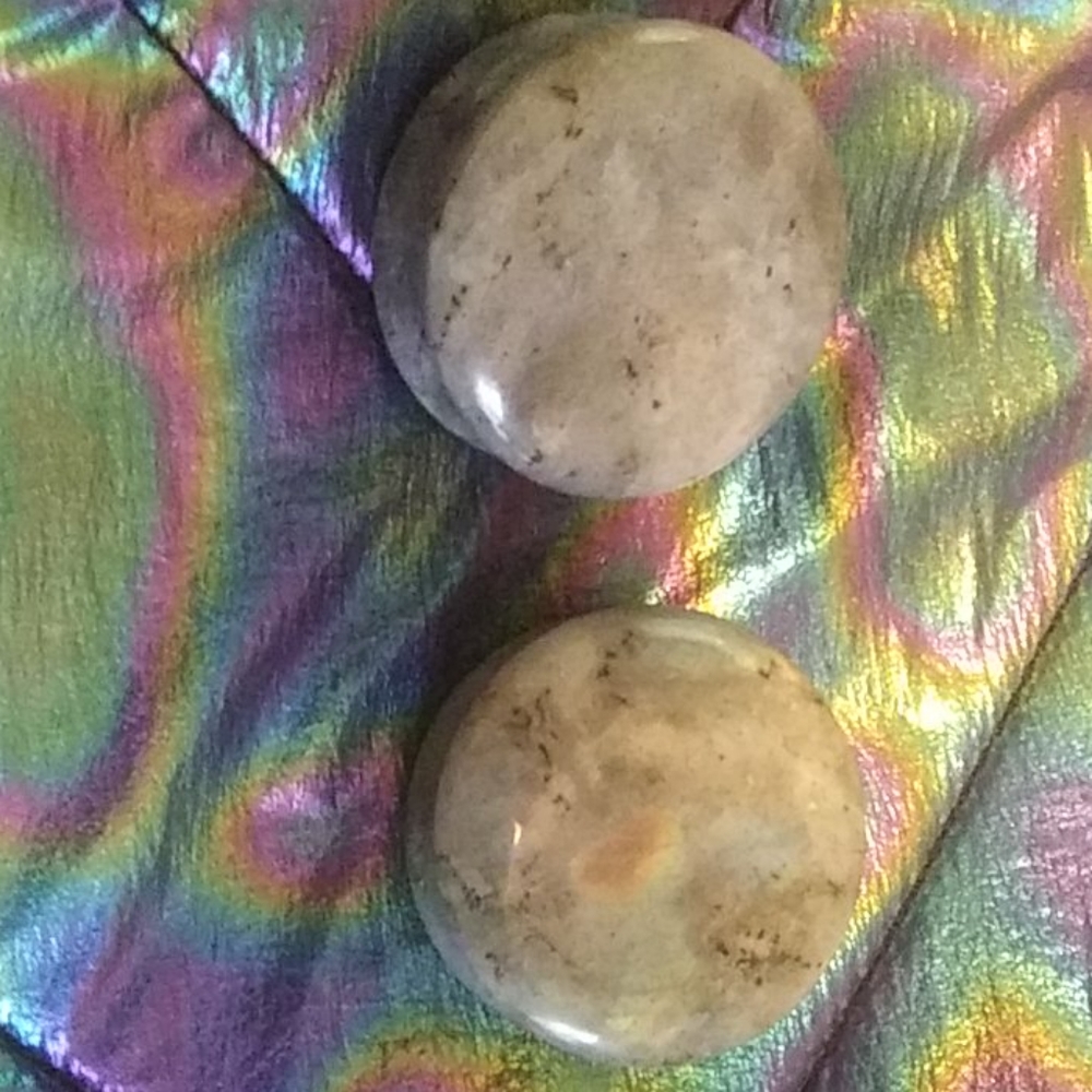 40mm Labradorite Plugs PAIR
